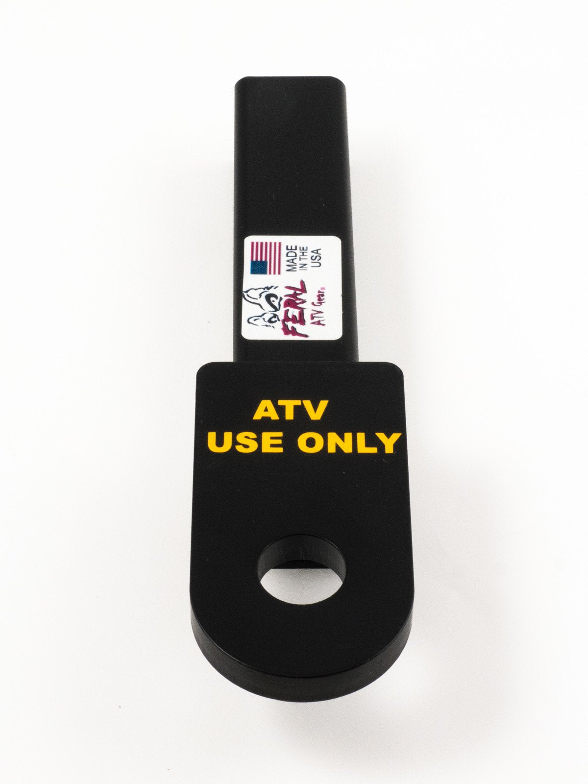 FERAL ATV Gear side profile inserted in 1-1/4" receiver demonstrating fit