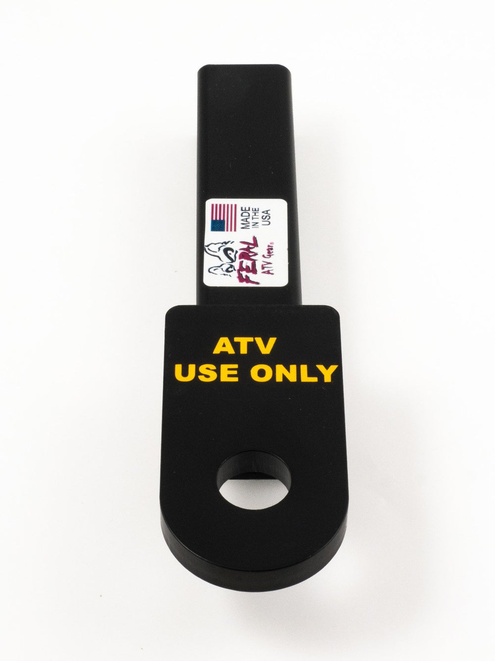 FERAL ATV Gear side profile inserted in 1-1/4" receiver demonstrating fit