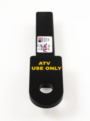 FERAL ATV Gear side profile inserted in 1-1/4" receiver demonstrating fit