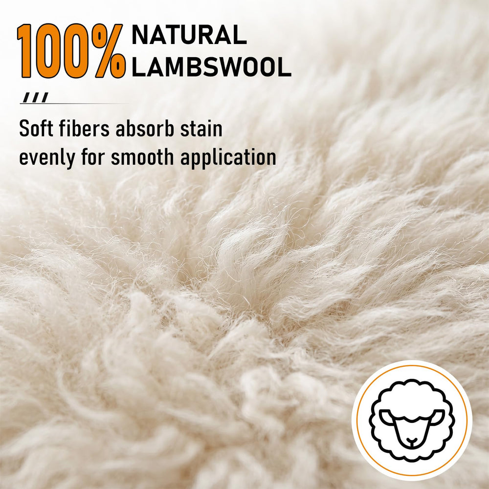 Ferrochef finished wood surface showing smooth, mirror-like result after application