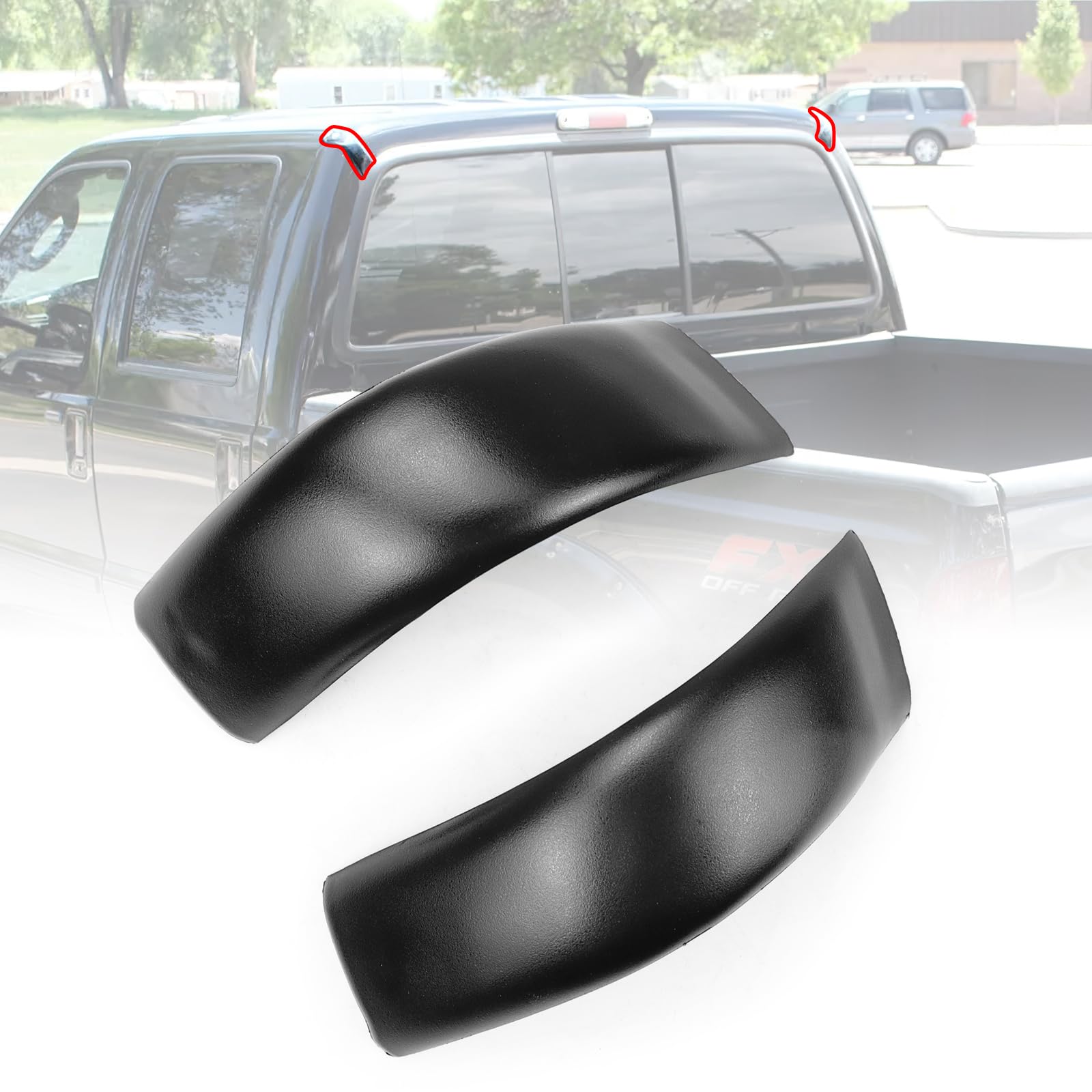 FEXON front view of LH and RH roof molding set showing fit and finish benefit