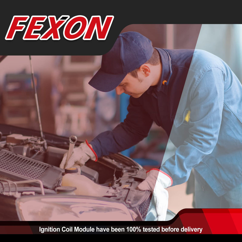 FEXON ignition coil packaging and contents showing two-piece replacement set