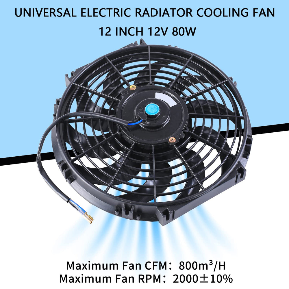 FGJQEFG mounted on radiator showing improved cooling coverage