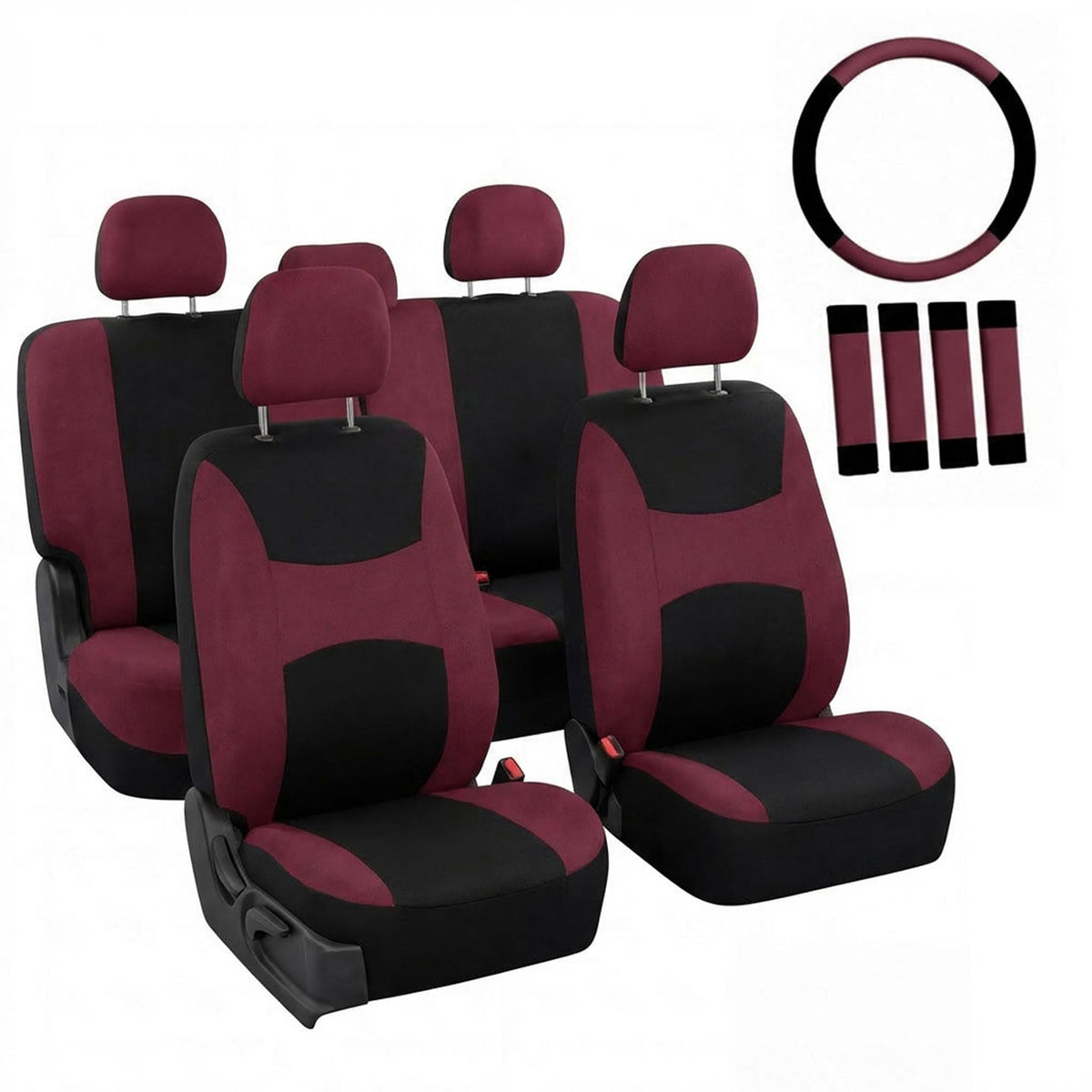 FH Group front low-back cover protects seats and enhances style
