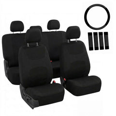 FH Group front seat cover front view showing neat protection and improved interior