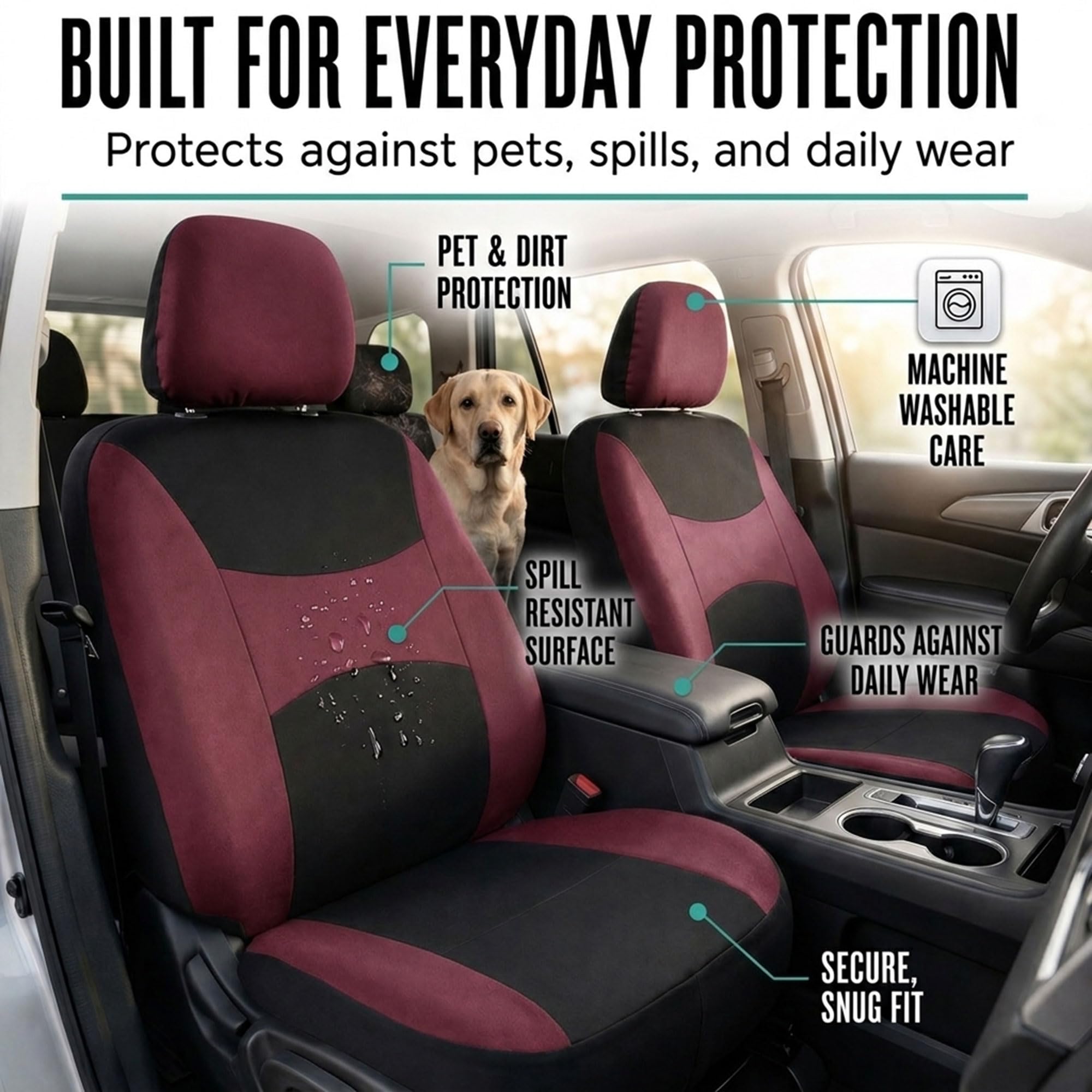 FH Group care label demonstrates machine-washable convenience