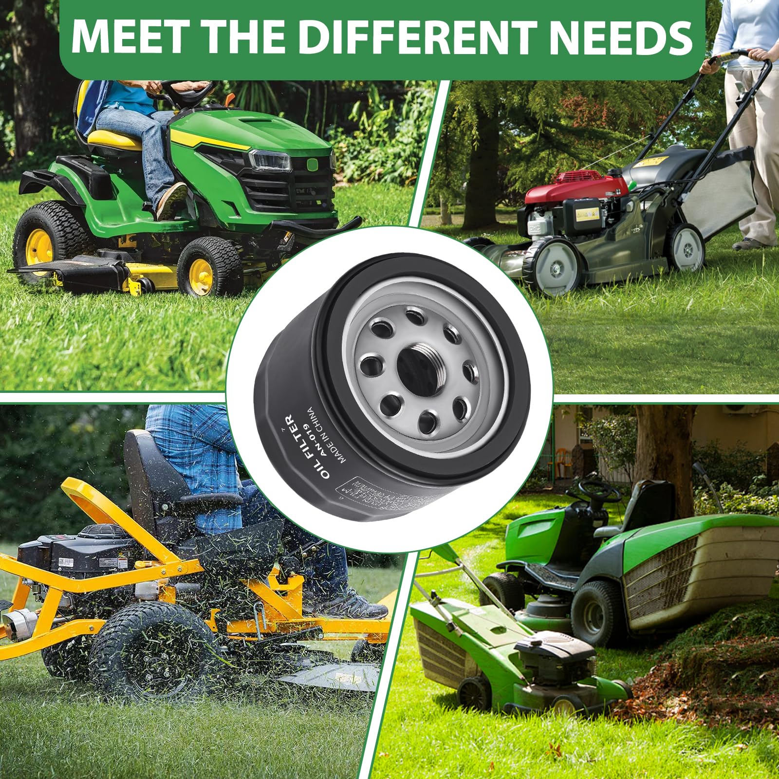 FHSJXR in a mower maintenance setting illustrating quick field replacement