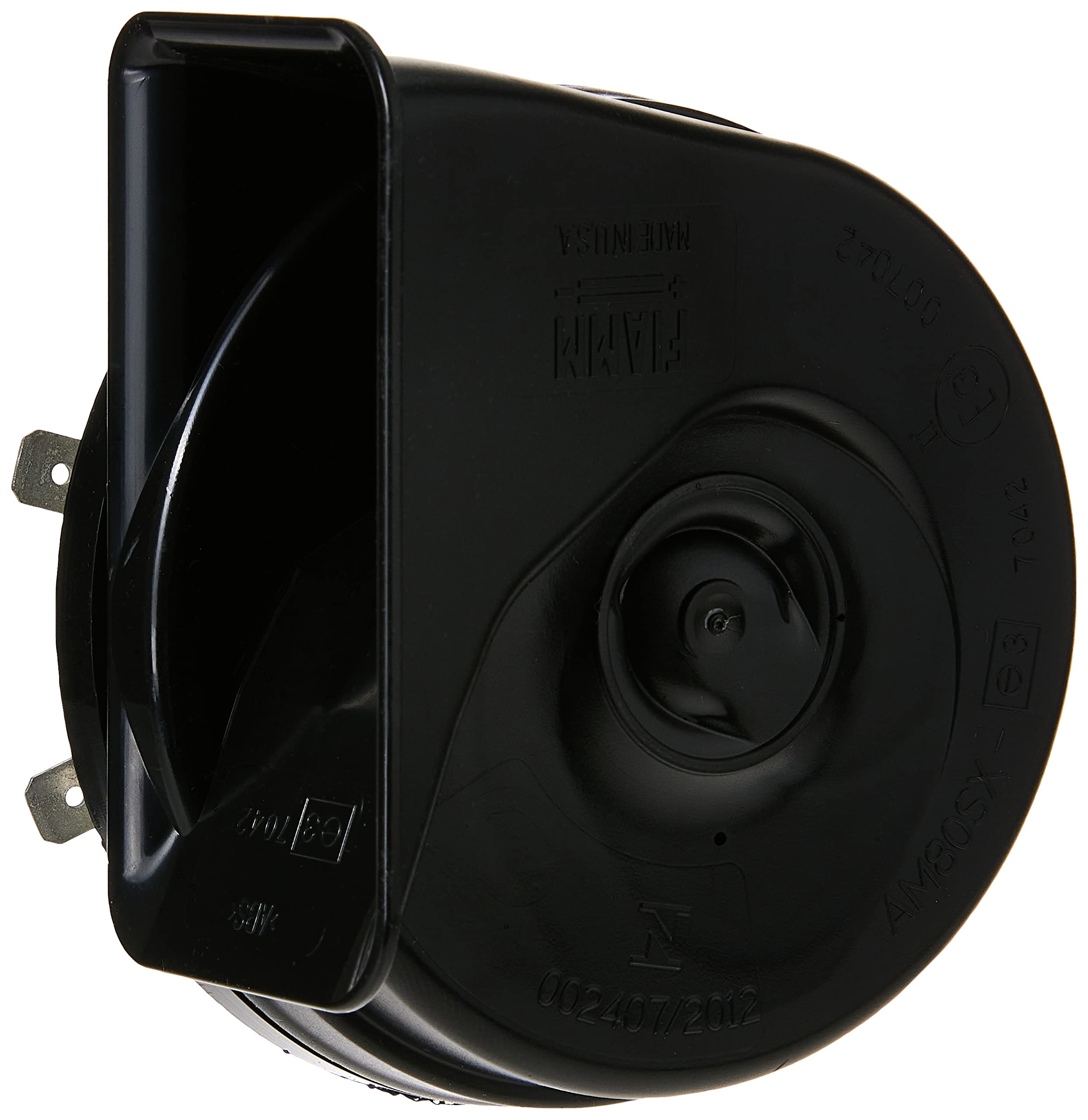 FIAMM Freeway Blaster front view showing horn face and robust build for clear warning sound