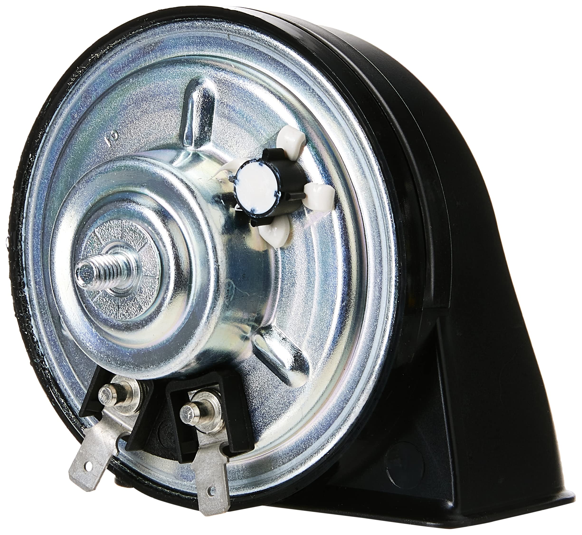 FIAMM Freeway Blaster installed on motorcycle demonstrating loud alert and space-saving fit