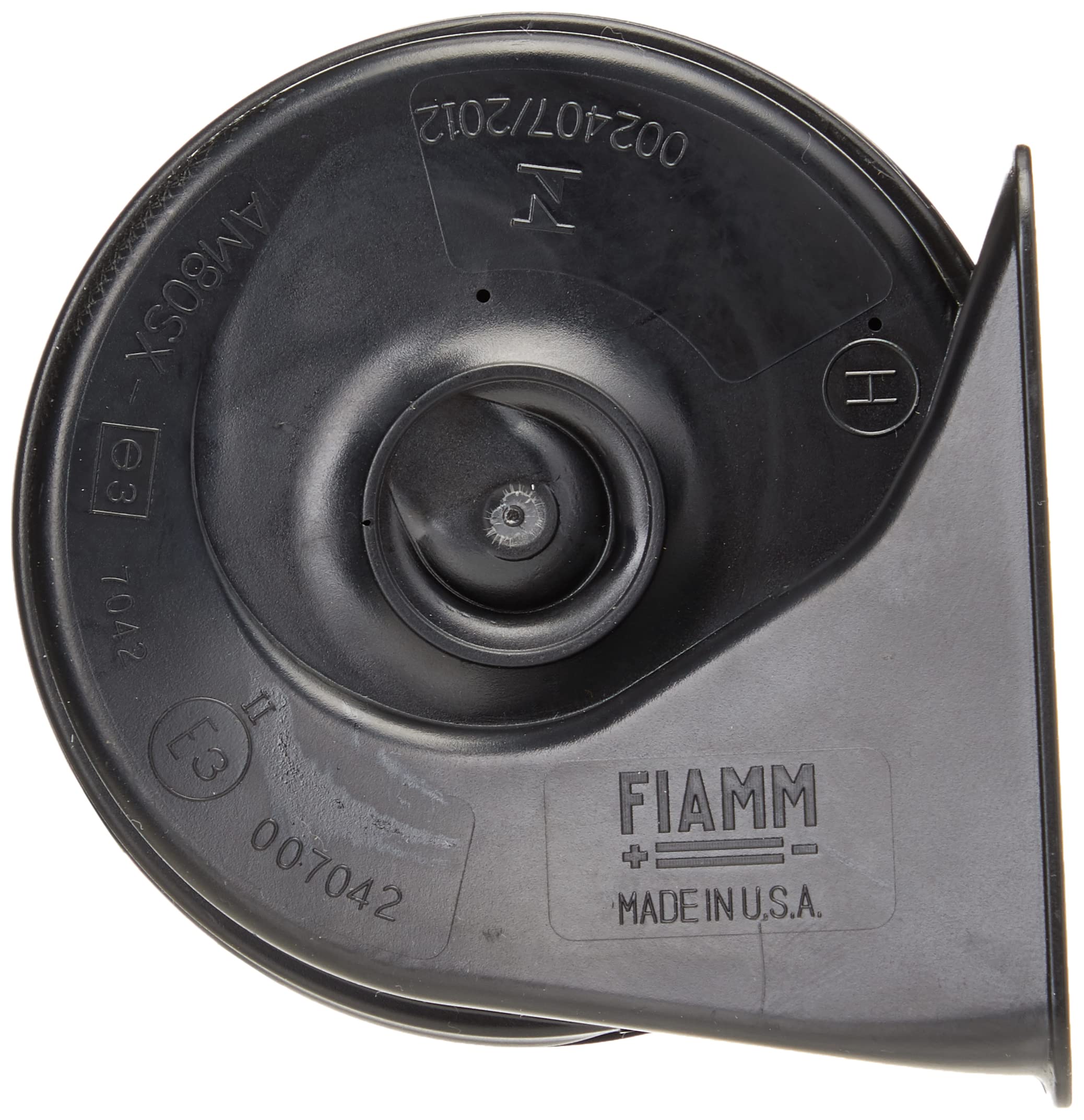FIAMM Freeway Blaster ABS projector close-up highlighting focused sound projection