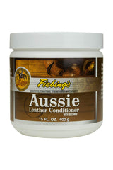 Fiebing's front label showing 14 oz jar and product use benefits