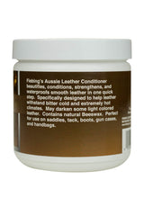Fiebing's creamy beeswax texture close-up illustrating protective blend