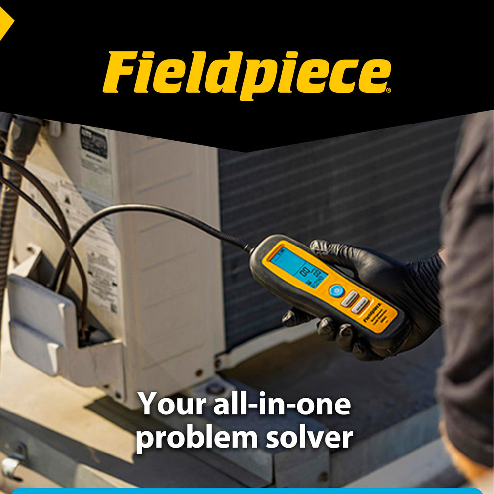 Fieldpiece DRX3 blow-molded case with detector and accessories for organized transport