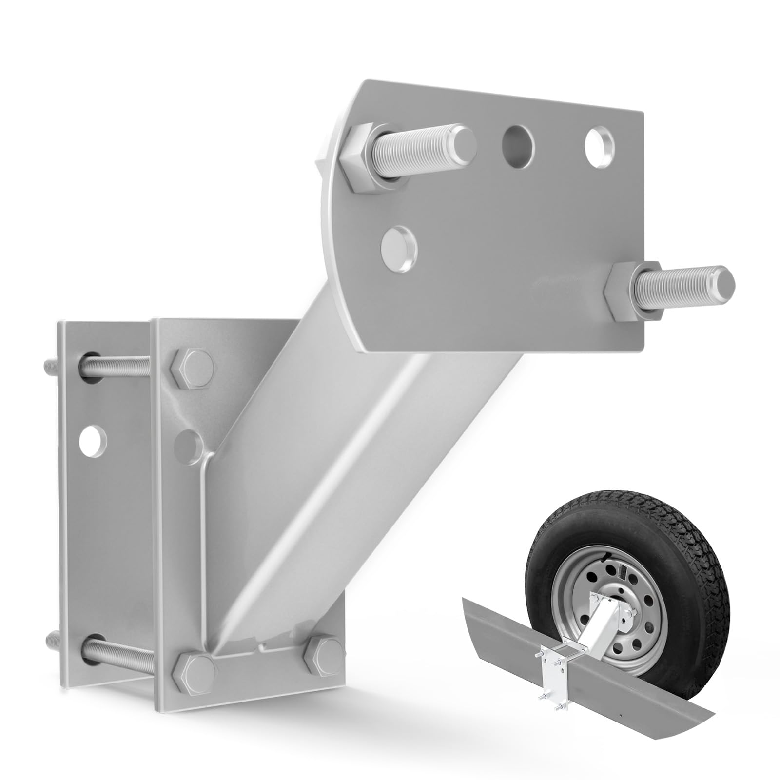 FIERYRED front view of spare tire mount showing secure attachment and solid fit
