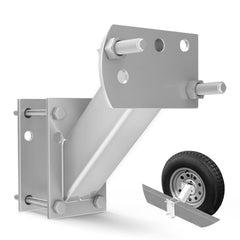 FIERYRED front view of spare tire mount showing secure attachment and solid fit
