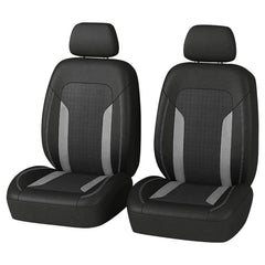 Figpade front seat cover full view shows protection and sleek gray look