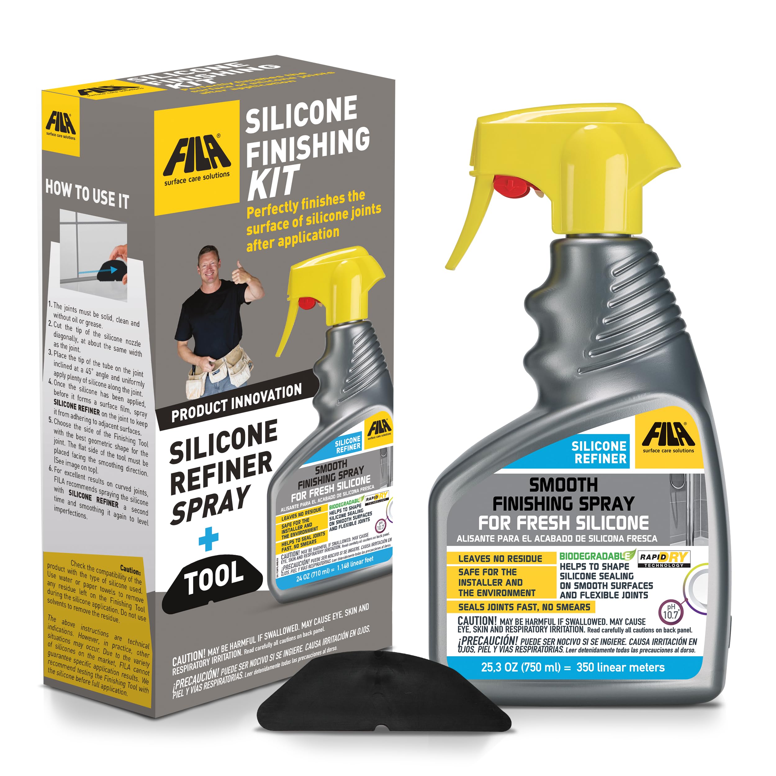 FILA front packaging showing kit components and benefits
