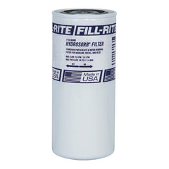 Fill-Rite F1810HM0 front view showing label and threaded connection, improves maintenance speed