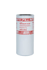 Fill‑Rite F1810PM0 front view showing canister and thread for quick replacement benefit