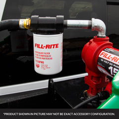 Fill-Rite installed on a filter head showing secure fit and easy replacement benefit