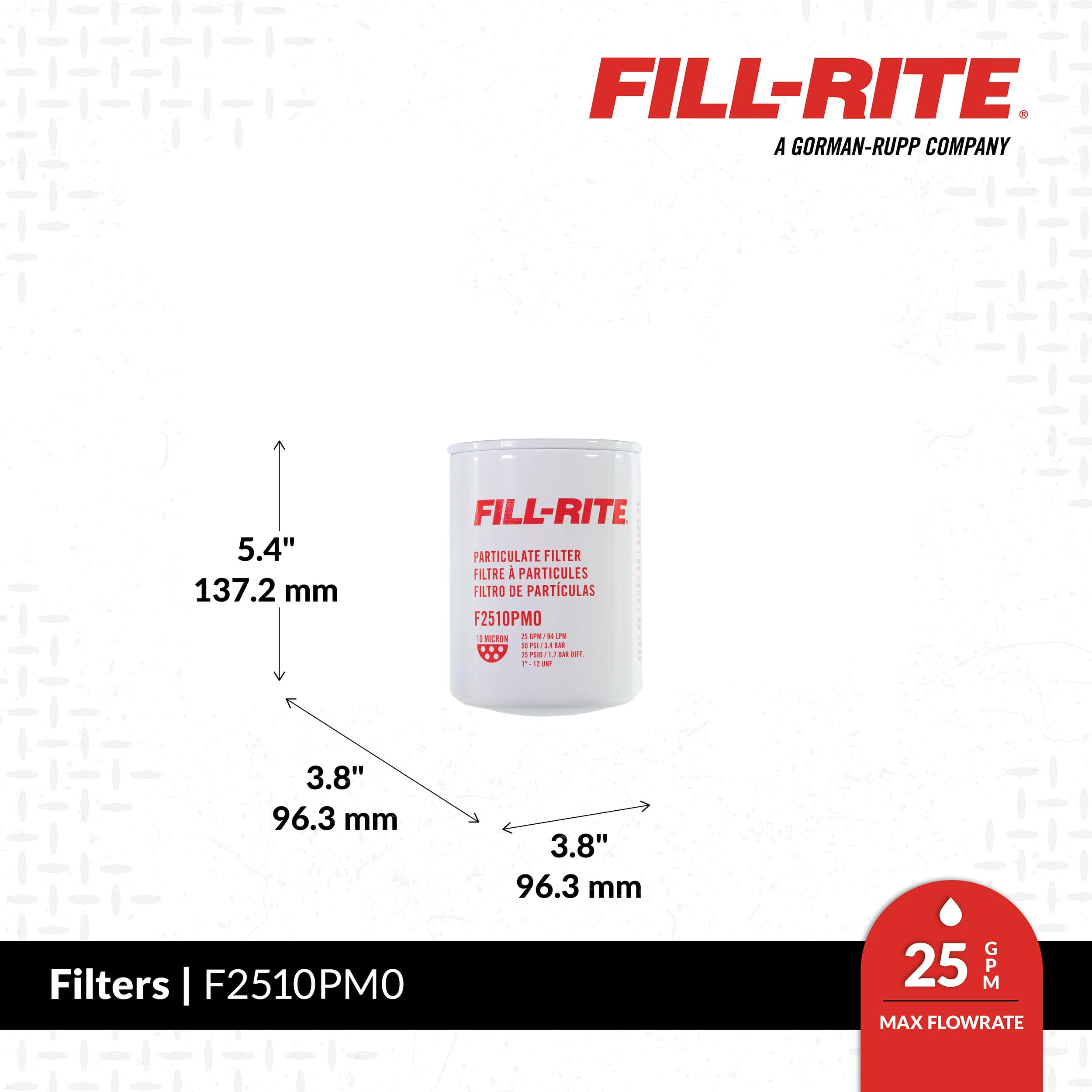 Fill-Rite close-up of 1"-12 UNF threads for quick screw-on installation benefit