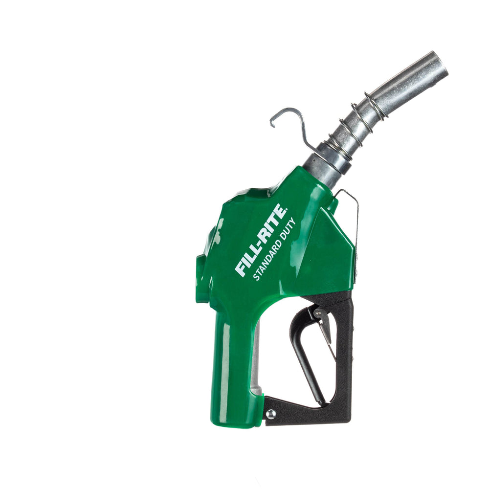 Fill-Rite close-up of 1-1/8 inch spout showing smooth flow and fit benefit