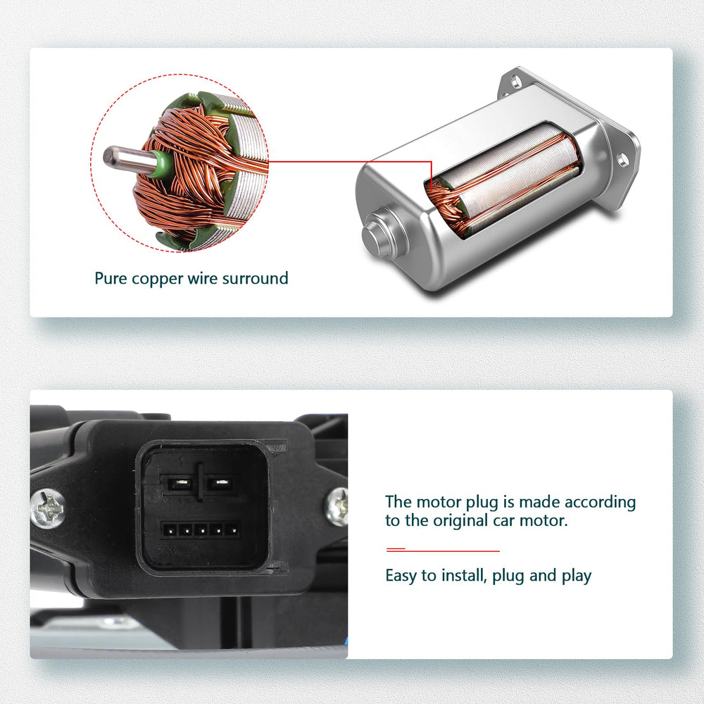 FINDAUTO installed in F-150 door during installation showing straightforward swap benefit