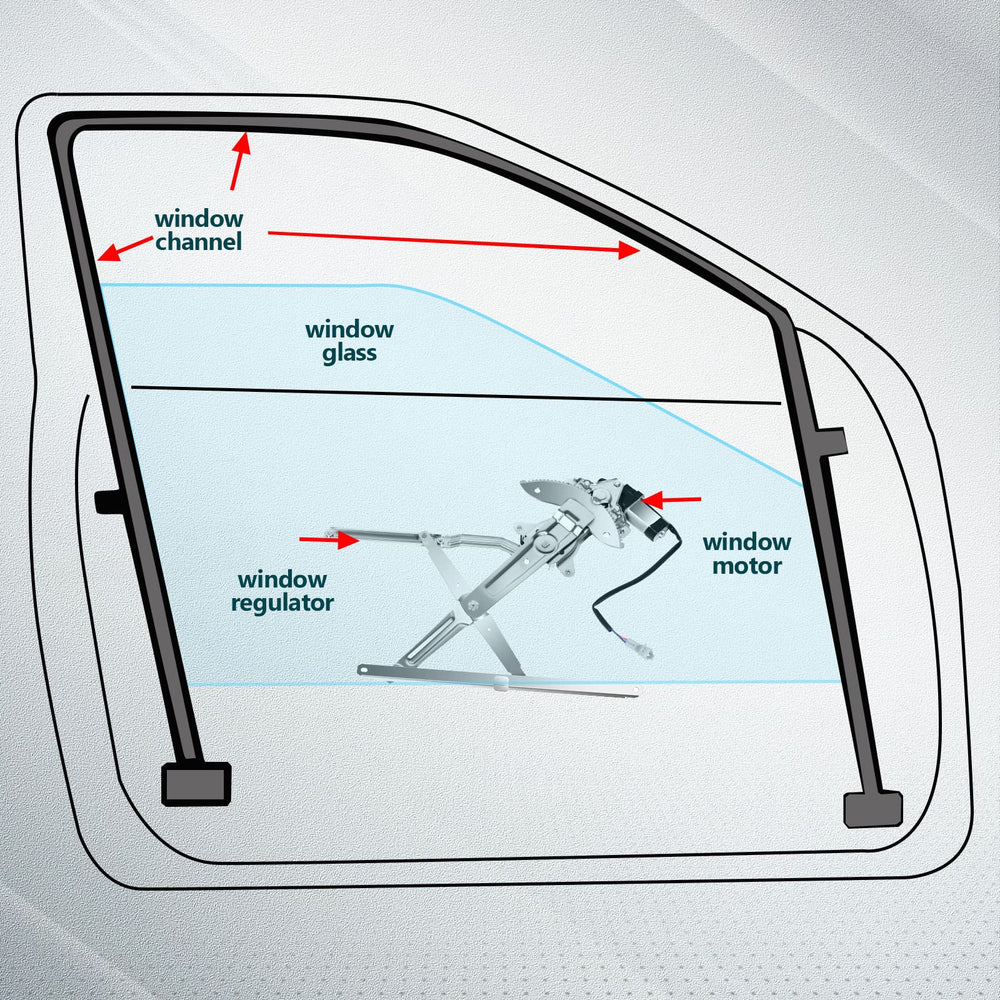 FINDAUTO lifestyle truck door open showing restored window operation and convenience
