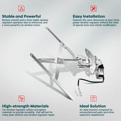FINDAUTO motor close-up highlighting copper-wound motor for steady torque