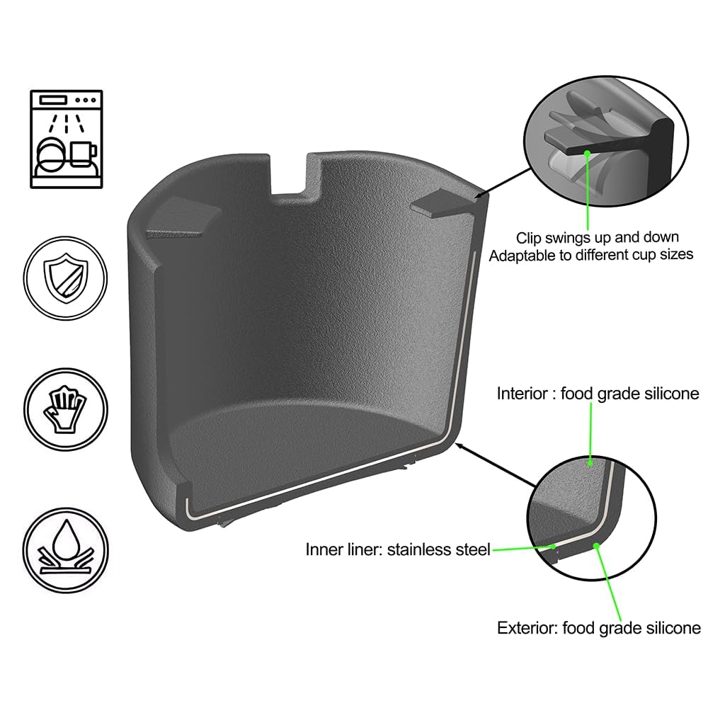 FINTHECH holding a travel tumbler to show stability during use
