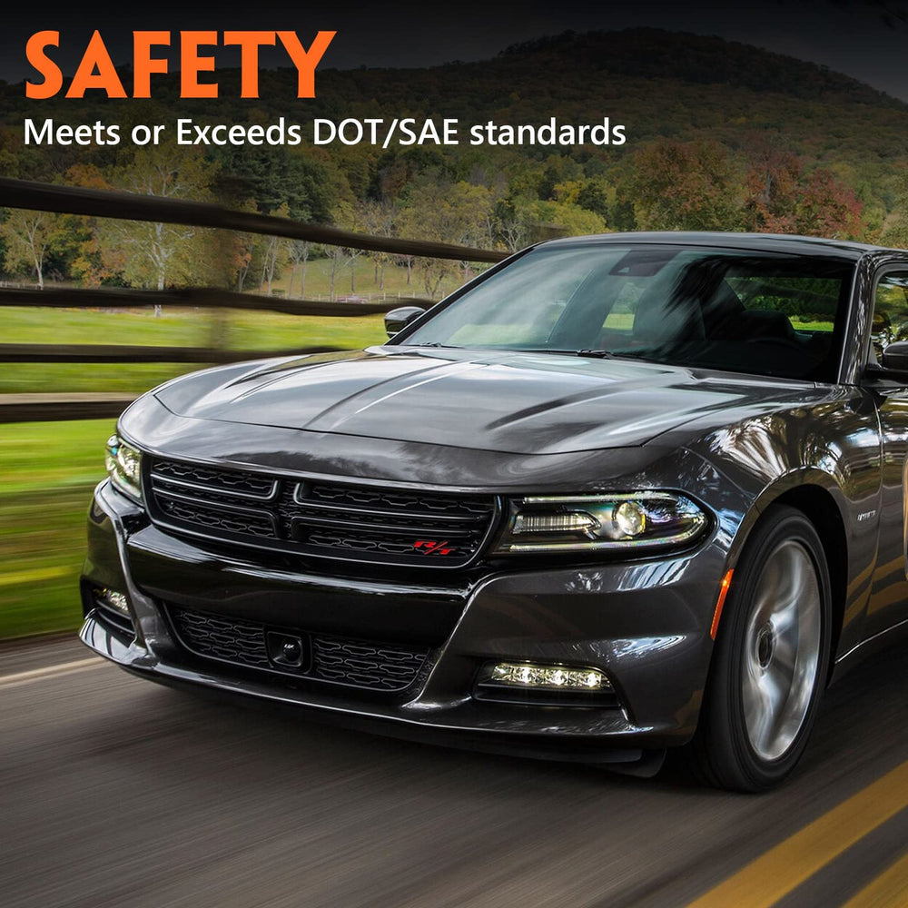 FIONE LED DRL and turn signal detail enhancing daytime visibility