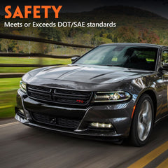 FIONE LED DRL and turn signal detail enhancing daytime visibility