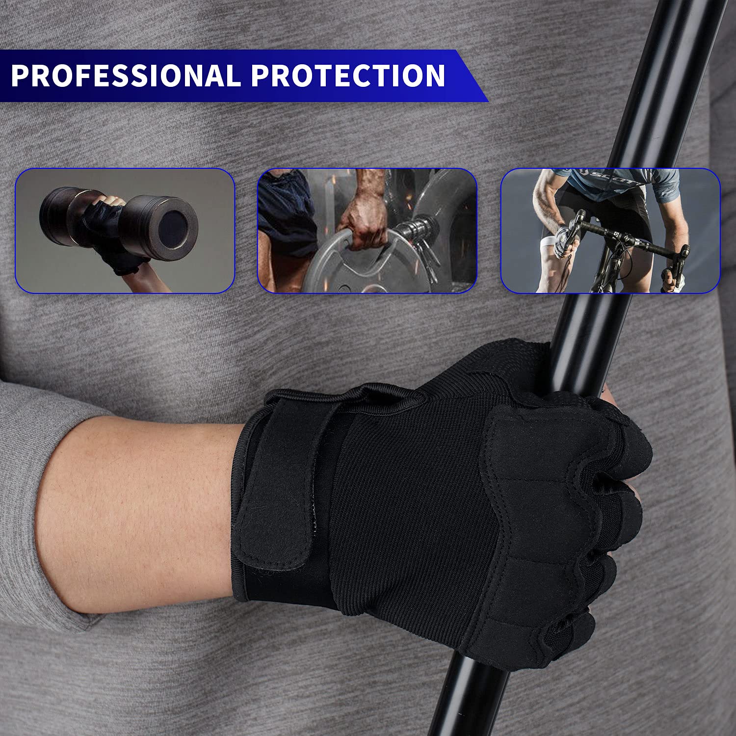 FIORETTO gloves on hand showing scale and proper sizing benefit