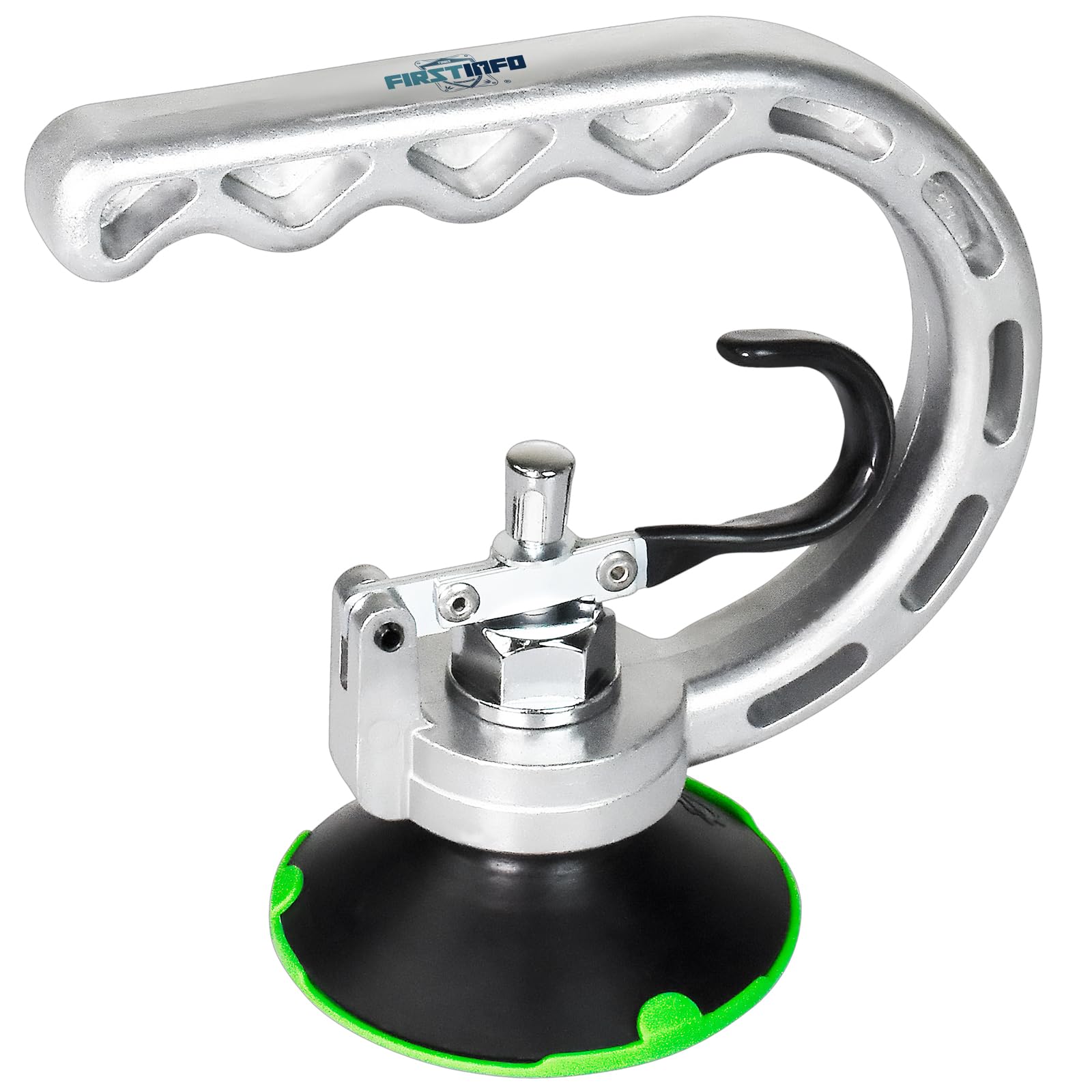 FIRSTINFO front view of dent puller showing compact design and portability benefit