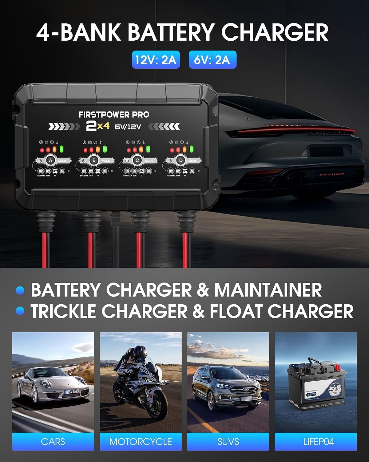 FirstPower Pro mounted in garage demonstrating convenient shelf storage and access
