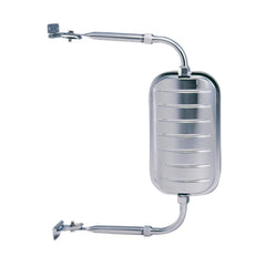 Fit System K Source front view chrome mirror head showing wide coverage benefit