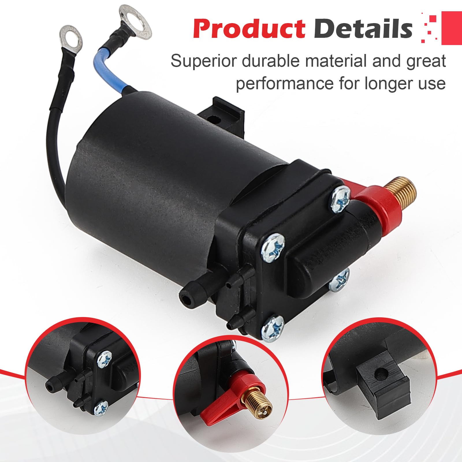 Fit4drive solenoid installed on outboard showing restored fuel priming performance