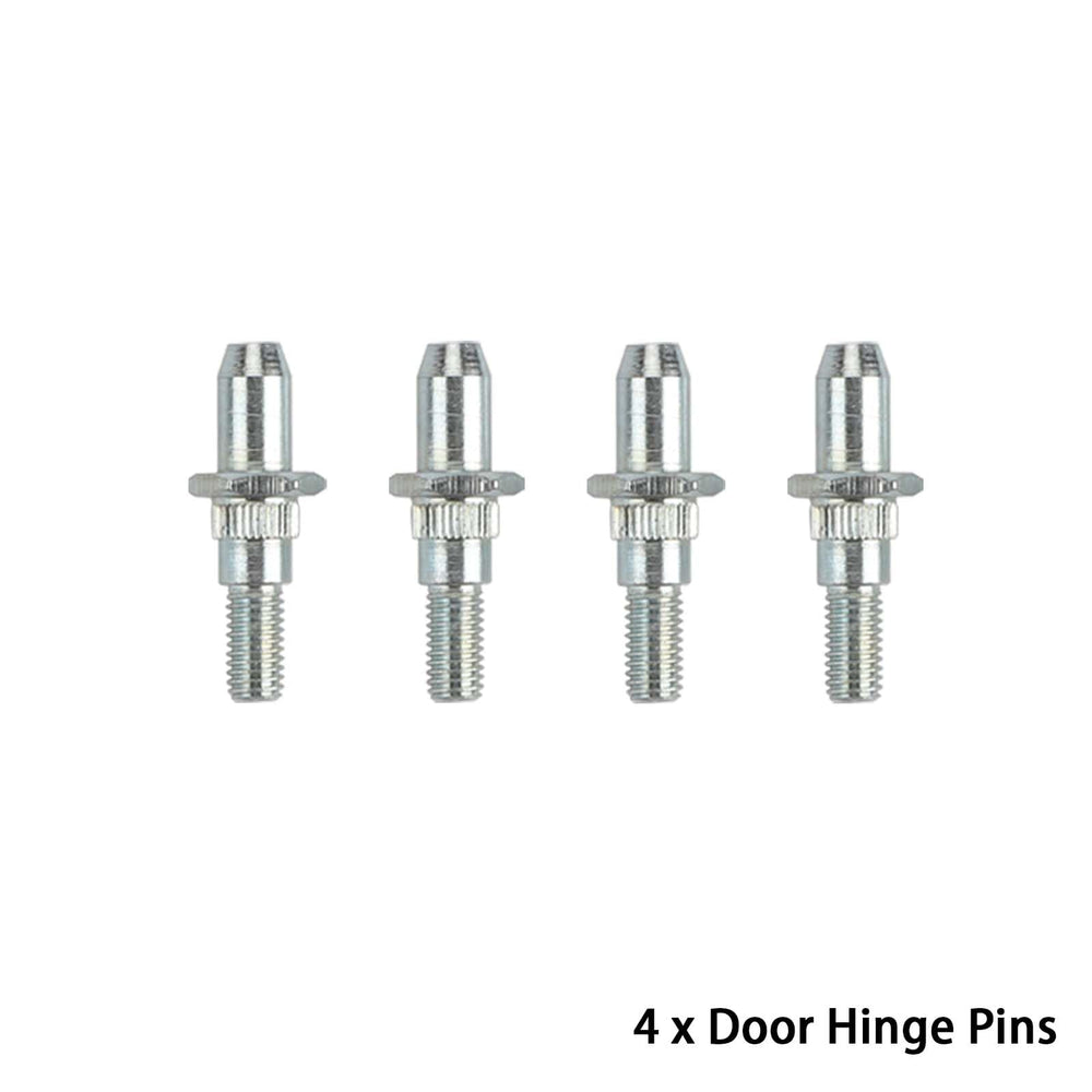 Fitede lower hinge installed on vehicle illustrating secure fit and improved latching performance