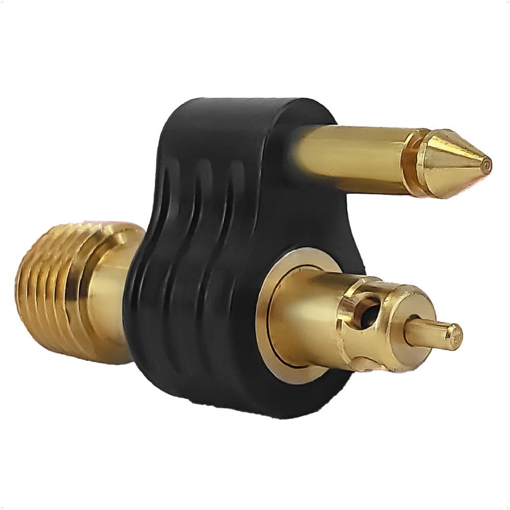 Five Oceans brass connector front view showing durable construction and reliable seal