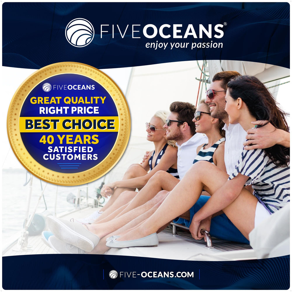 Five Oceans retail packaging showing product protection and part identification