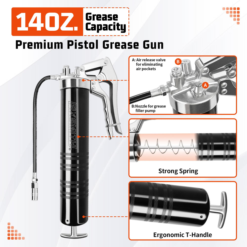 FIXSMITH barrel knurling close-up offering non-slip grip and leak resistance