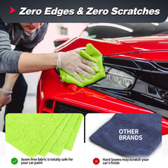 FIXSMITH towel tucked in car glovebox illustrating convenient storage and readiness