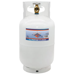 Flame King front view showing compact tank and stable base for reliable portability