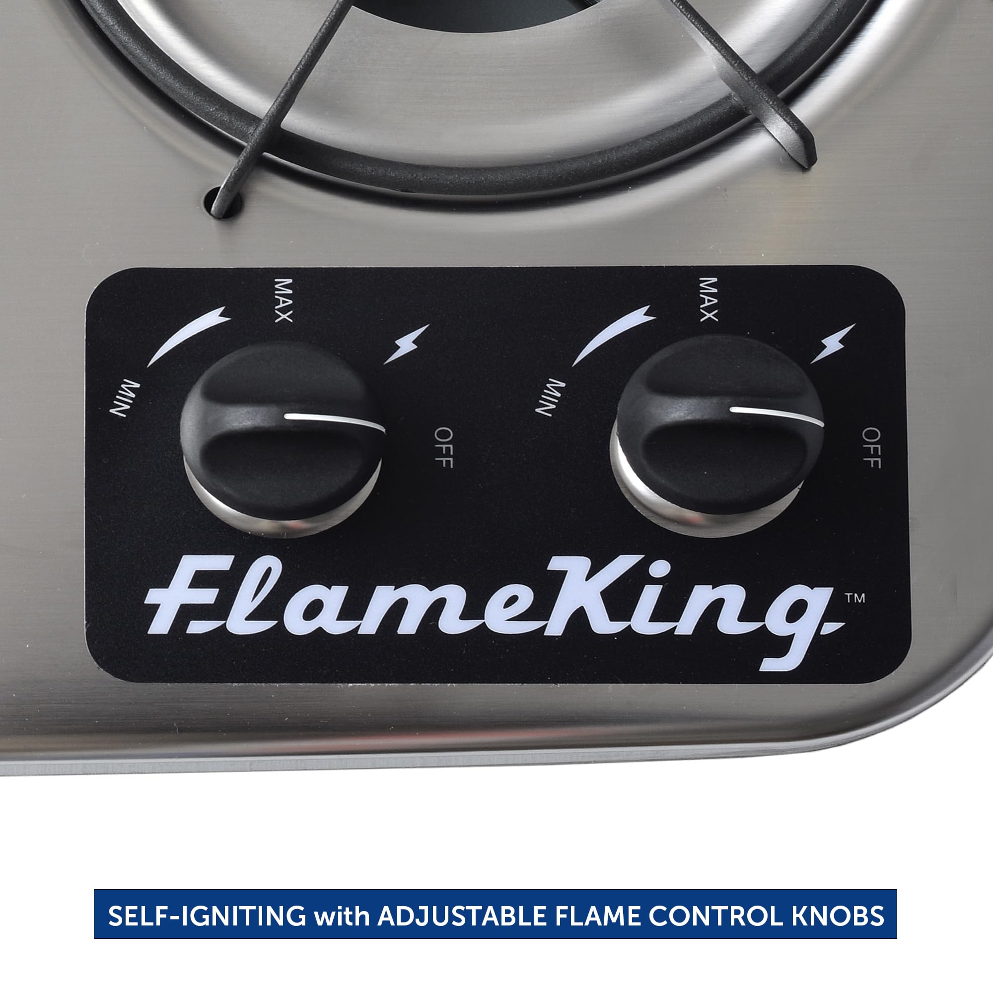 Flame King closed protective cover providing extra counter space and travel protection