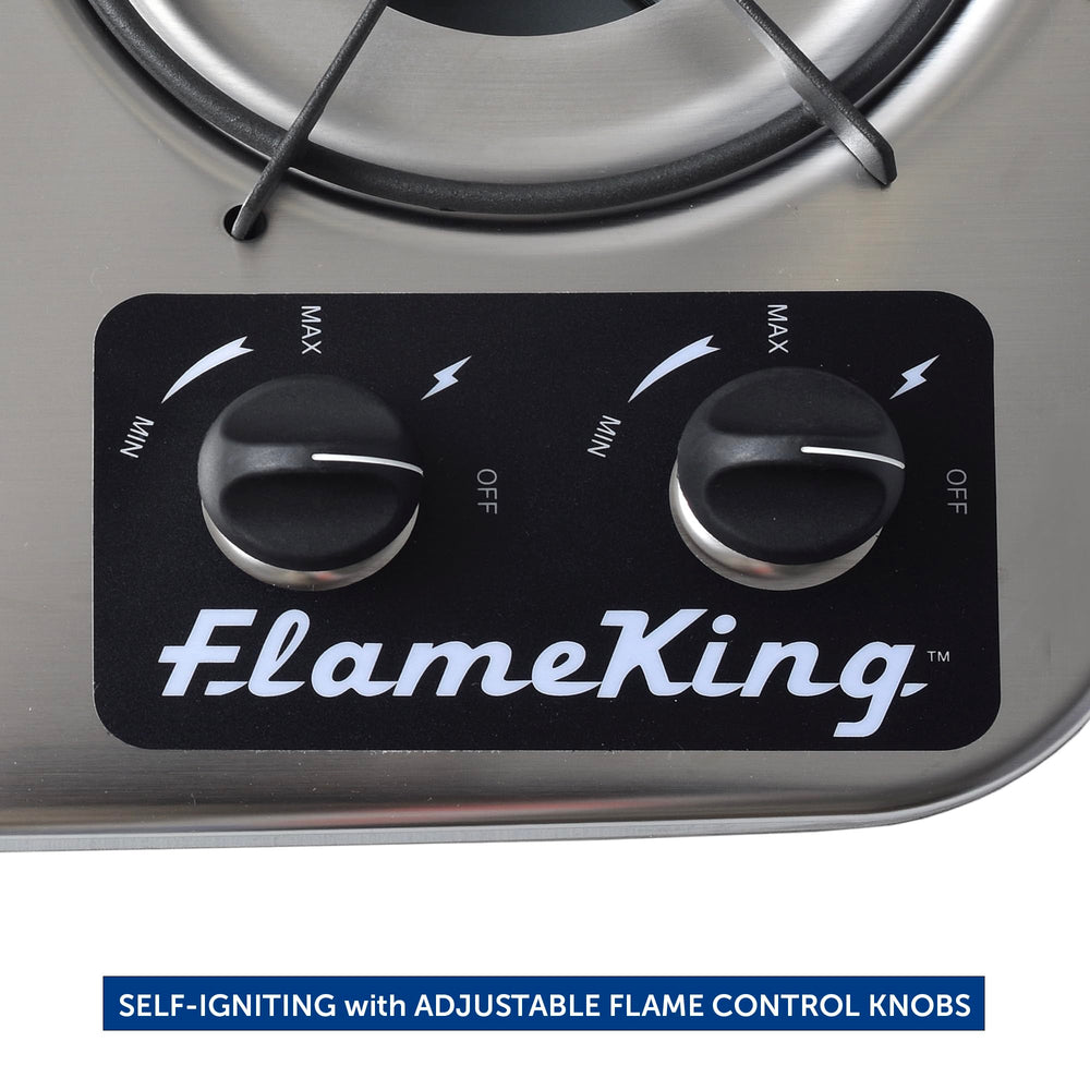 Flame King closed protective cover providing extra counter space and travel protection