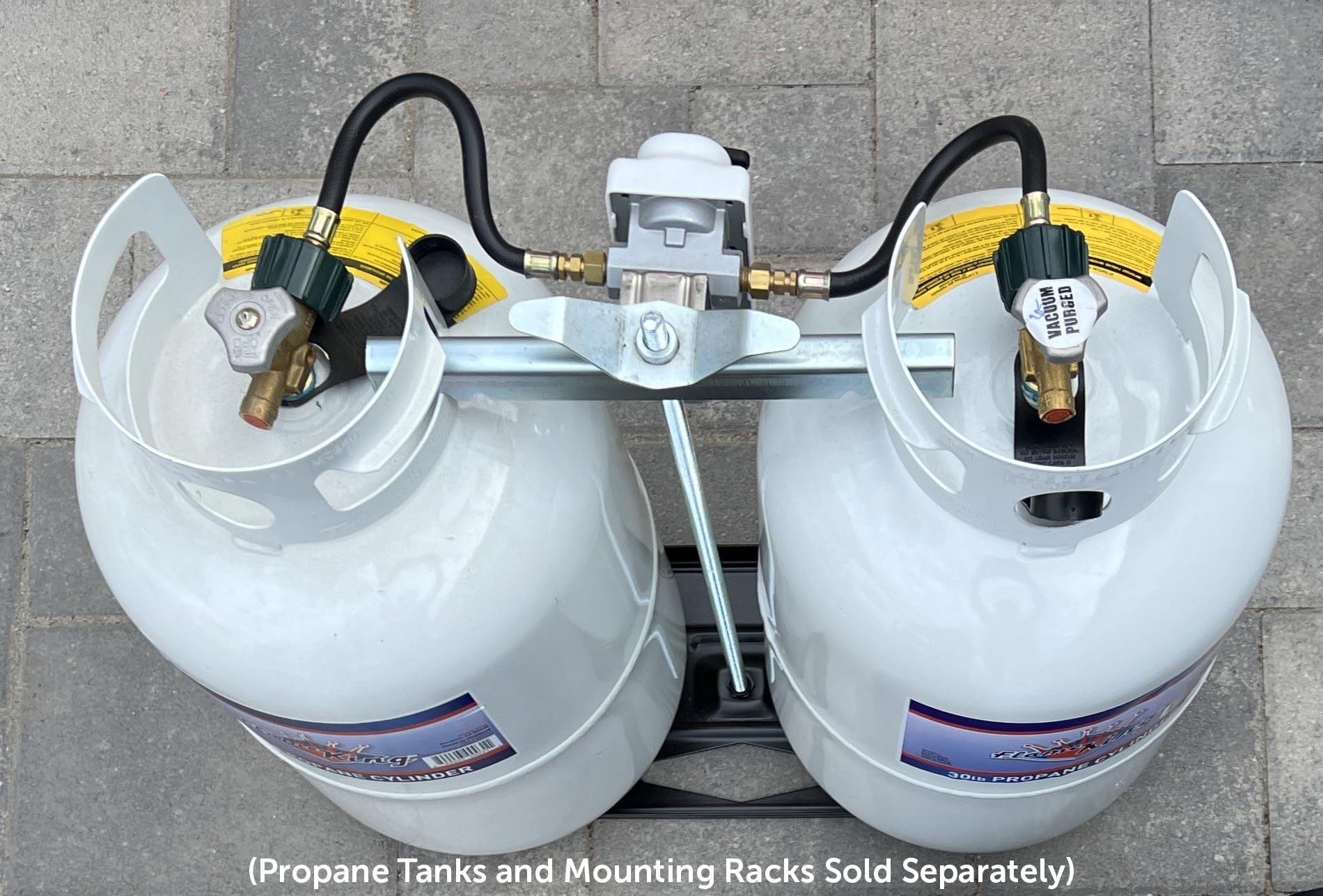 Flame King installation with tools showing simple DIY connection and benefit