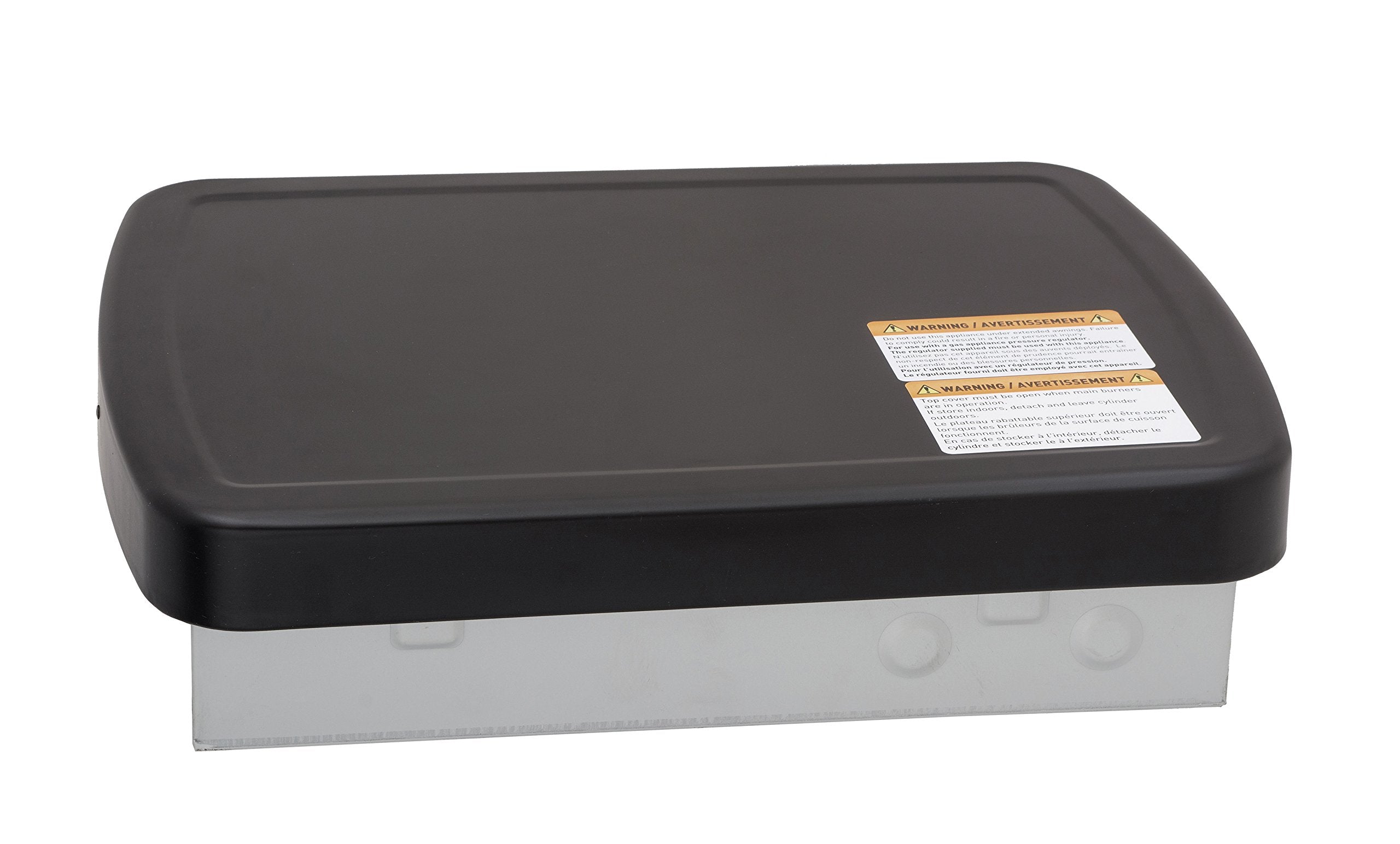 Flame King boxed product with included cover and hardware ready for installation