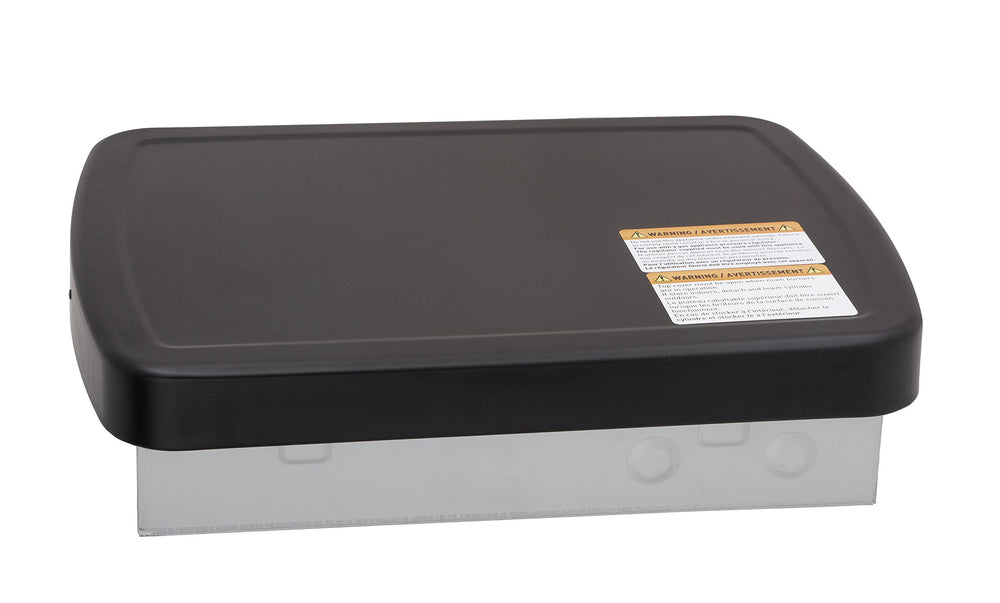 Flame King boxed product with included cover and hardware ready for installation