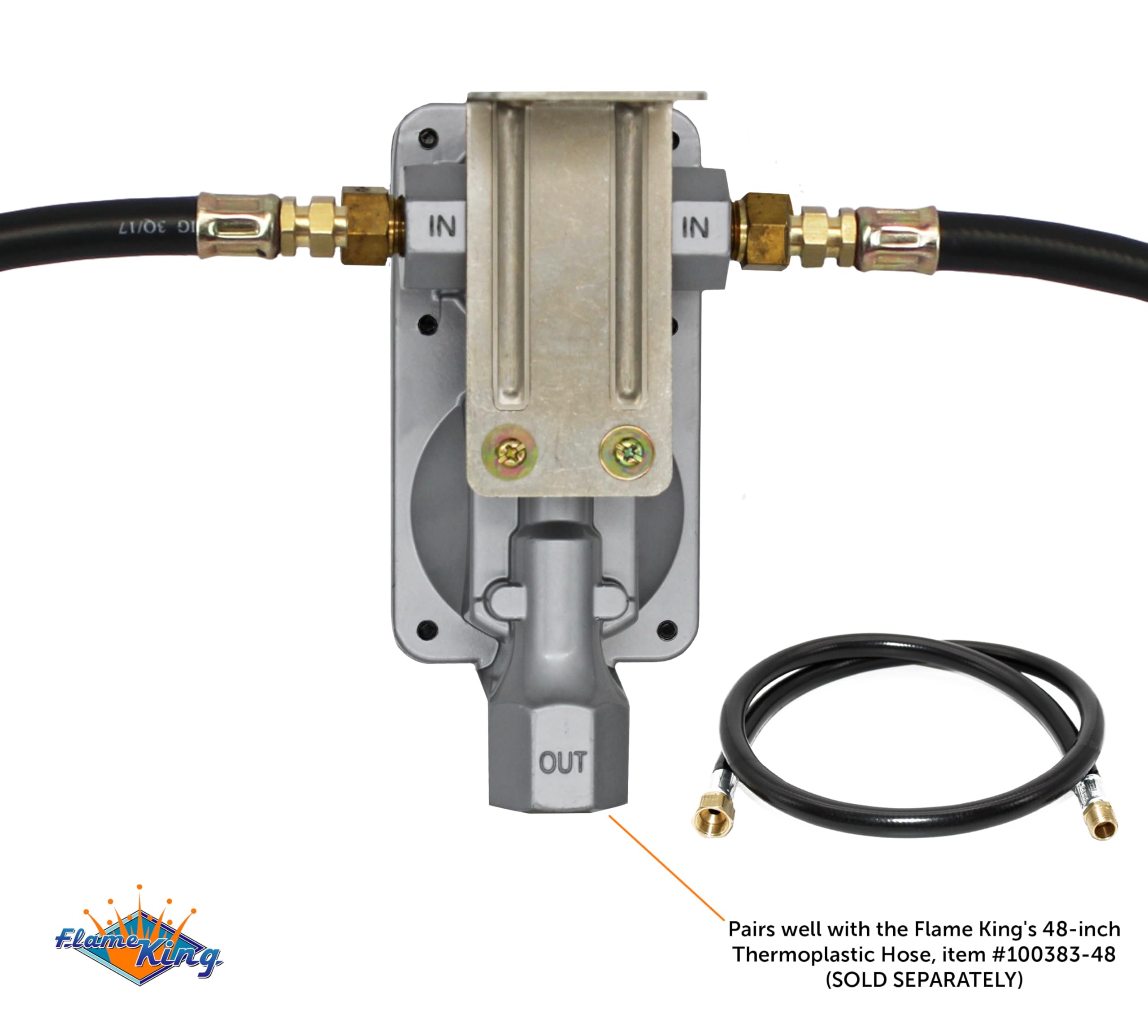 Flame King pressure relief detail illustrating safety feature and reliable venting