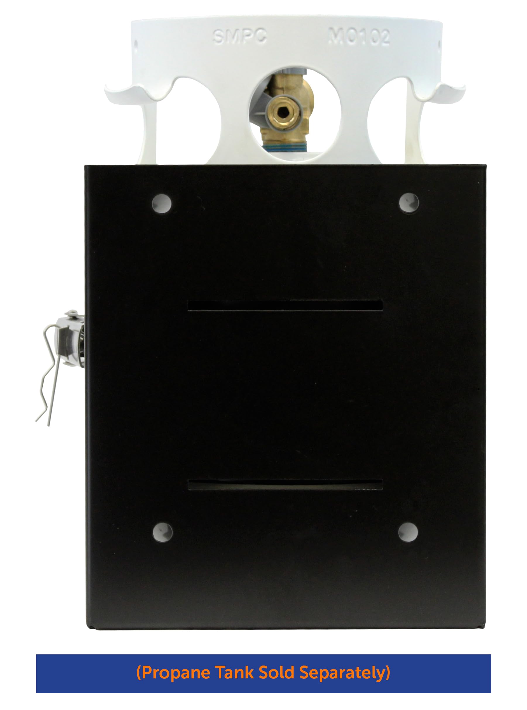 Flame King bracket in outdoor setting showing weather-ready use